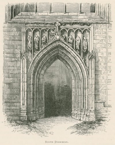 Melrose Abbey, Südportal von Alexander Francis Lydon